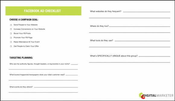 Facebook Ad Checklist