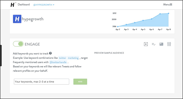 Hypegrowth Social Media Marketing tool